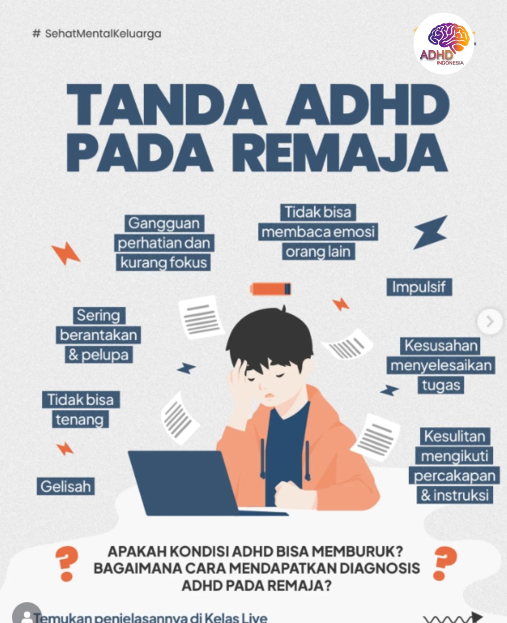 Screening ADHD Non-Diagnostik: Edukasi Awal bagi Orang Tua di Kabupaten Gunungkidul